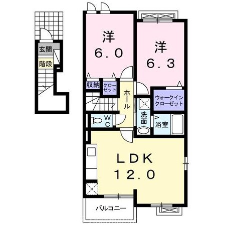 ヴィヴァーチェ　四季の物件間取画像